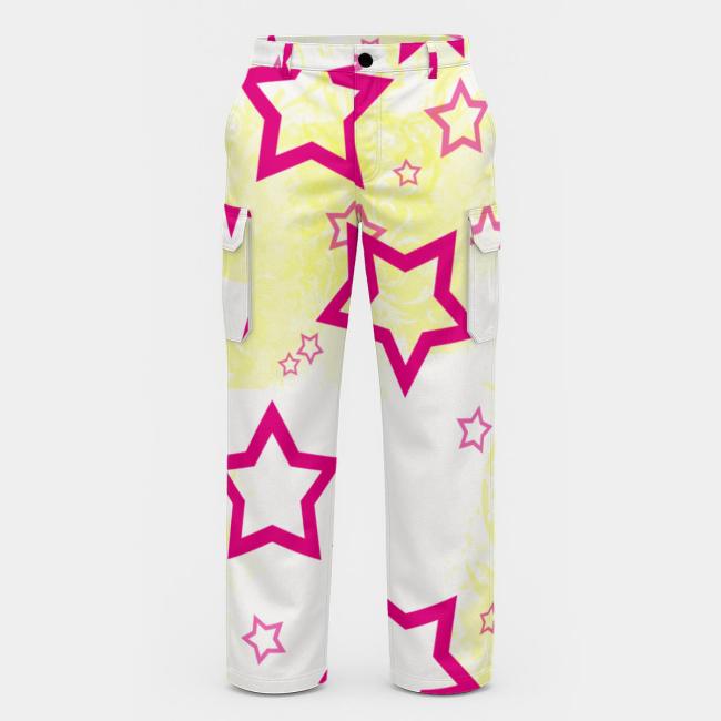 Preview: Cargohose mit Bärbel - Hose, lang oder kurz, bunt, 100% Polyester, Grösse S-5XL, fester Stoff, Normale Passform, Mischling, Mix, Bullterrier, Bärbel